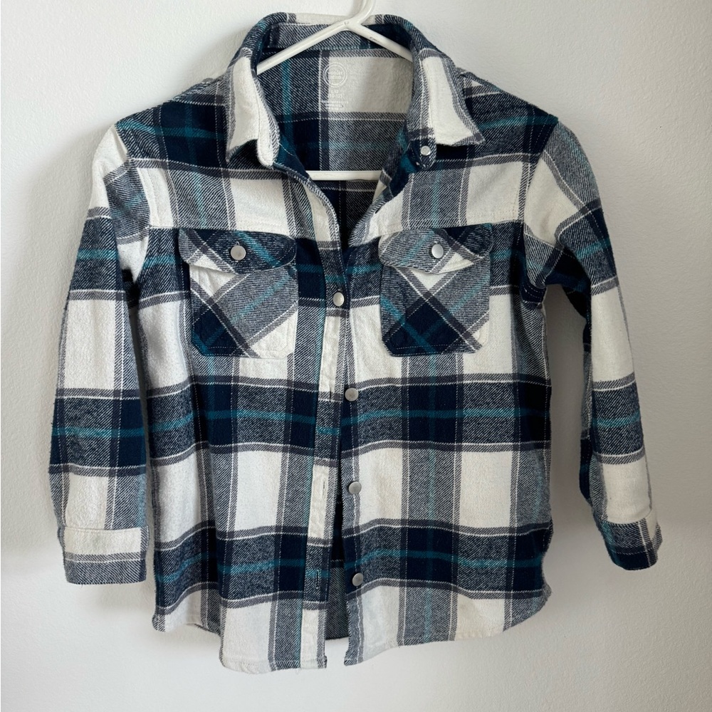 Girls plaid flannel Large 10/12